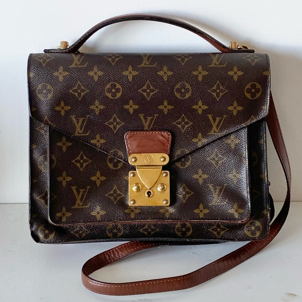 Vintage Louis Vuitton ‘Monceau 28’ Monogram Canvas Shoulder Bag